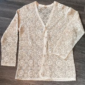 Lace / crochet cardigan